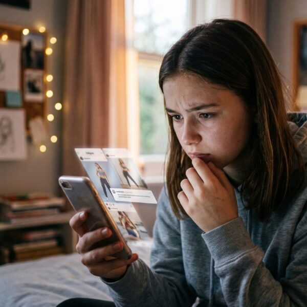 Niños con teléfono inteligente y trastornos alimentarios